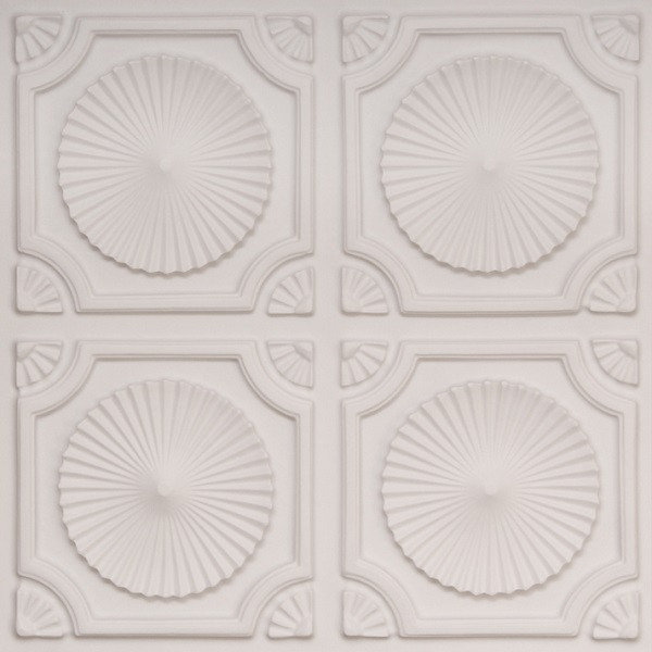 D106 Pvc Ceiling Tile 24x24 Glue Up White Matte Glue Up