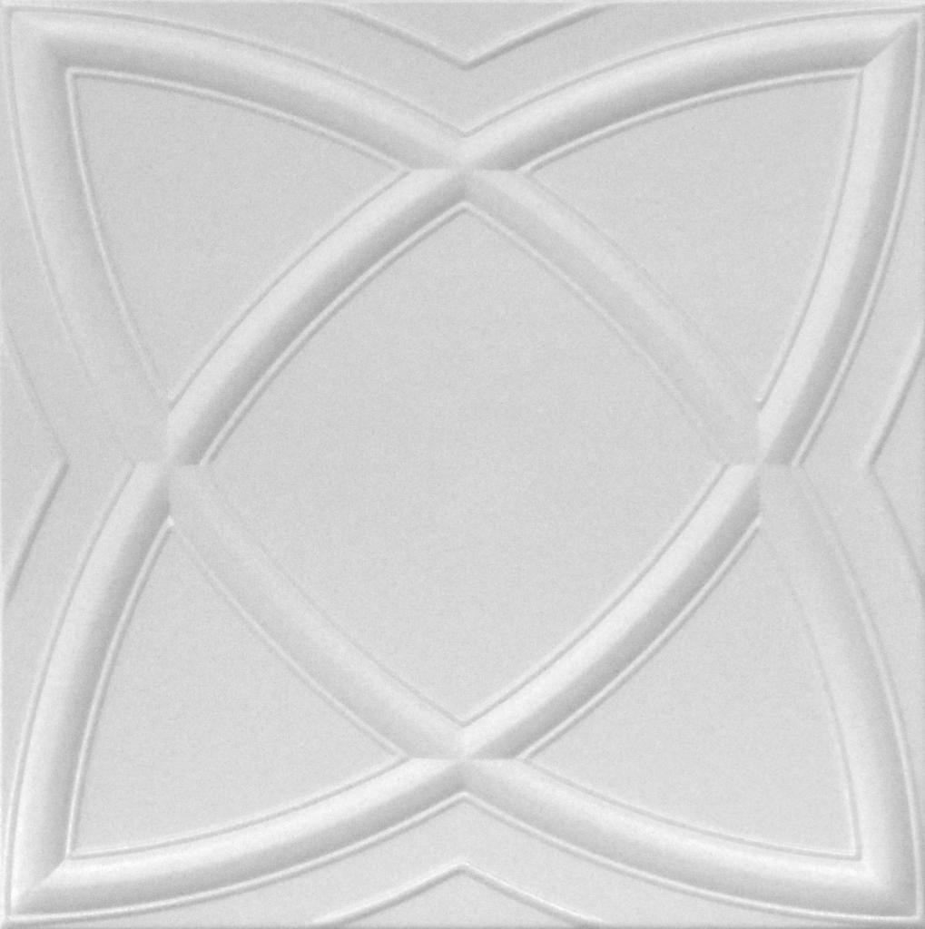 R13 STYROFOAM CEILING TILE 20X20 SATURN PLAIN WHITE PLAIN WHITE