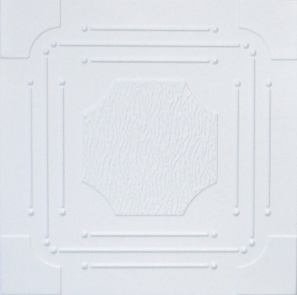 R46 Styrofoam Ceiling Tile 20x20 Plain White Plain White