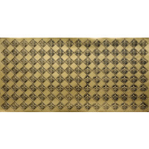 FAUX TIN PVC BACKSPLASH ROLL WALL COVERING - WC80 FLEUR DE LIS - ANTIQUE BRASS 25'x2'