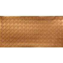FAUX TIN PVC BACKSPLASH ROLL WALL COVERING - WC80 FLEUR DE LIS - GOLD 25'x2'