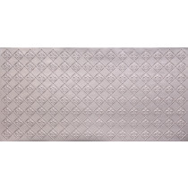 FAUX TIN PVC BACKSPLASH ROLL WALL COVERING - WC80 FLEUR DE LIS - SILVER 25'x2'