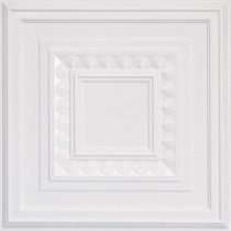 D249 PVC CEILING TILE 24X24 GLUE UP / DROP IN - WHITE PEARL