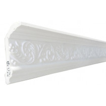 SF12018 PU POLYURETHANE CROWN MOLDING LOT OF 6 - ANTIQUE SILVER