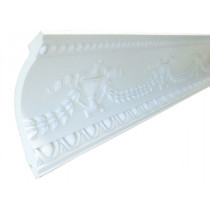 SF12104 PU POLYURETHANE CROWN MOLDING LOT OF 6 - ANTIQUE SILVER