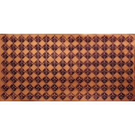 FAUX TIN PVC BACKSPLASH ROLL WALL COVERING - WC80 FLEUR DE LIS - ANTIQUE GOLD 25'x2'