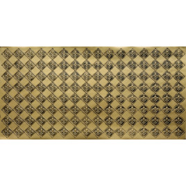 FAUX TIN PVC BACKSPLASH ROLL WALL COVERING - WC90 - ANTIQUE BRASS 30'x2'