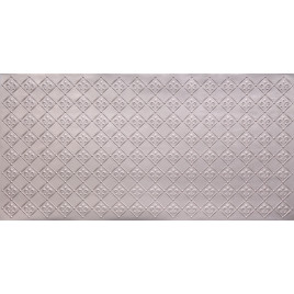 FAUX TIN PVC BACKSPLASH ROLL WALL COVERING - WC80 FLEUR DE LIS - SILVER 30'x2'