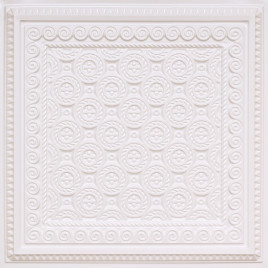 D243 PVC CEILING TILE 24X24 GLUE UP / DROP IN - WHITE PEARL