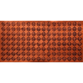 FAUX TIN PVC BACKSPLASH ROLL WALL COVERING - WC80 FLEUR DE LIS - ANTIQUE COPPER 25'x2'