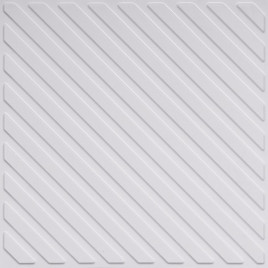 D241 PVC CEILING TILE 24X24 GLUE UP / DROP IN - WHITE PEARL