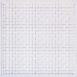 D248 PVC CEILING TILE 24X24 GLUE UP / DROP IN - WHITE PEARL